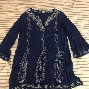 Half sleeve beach blouse